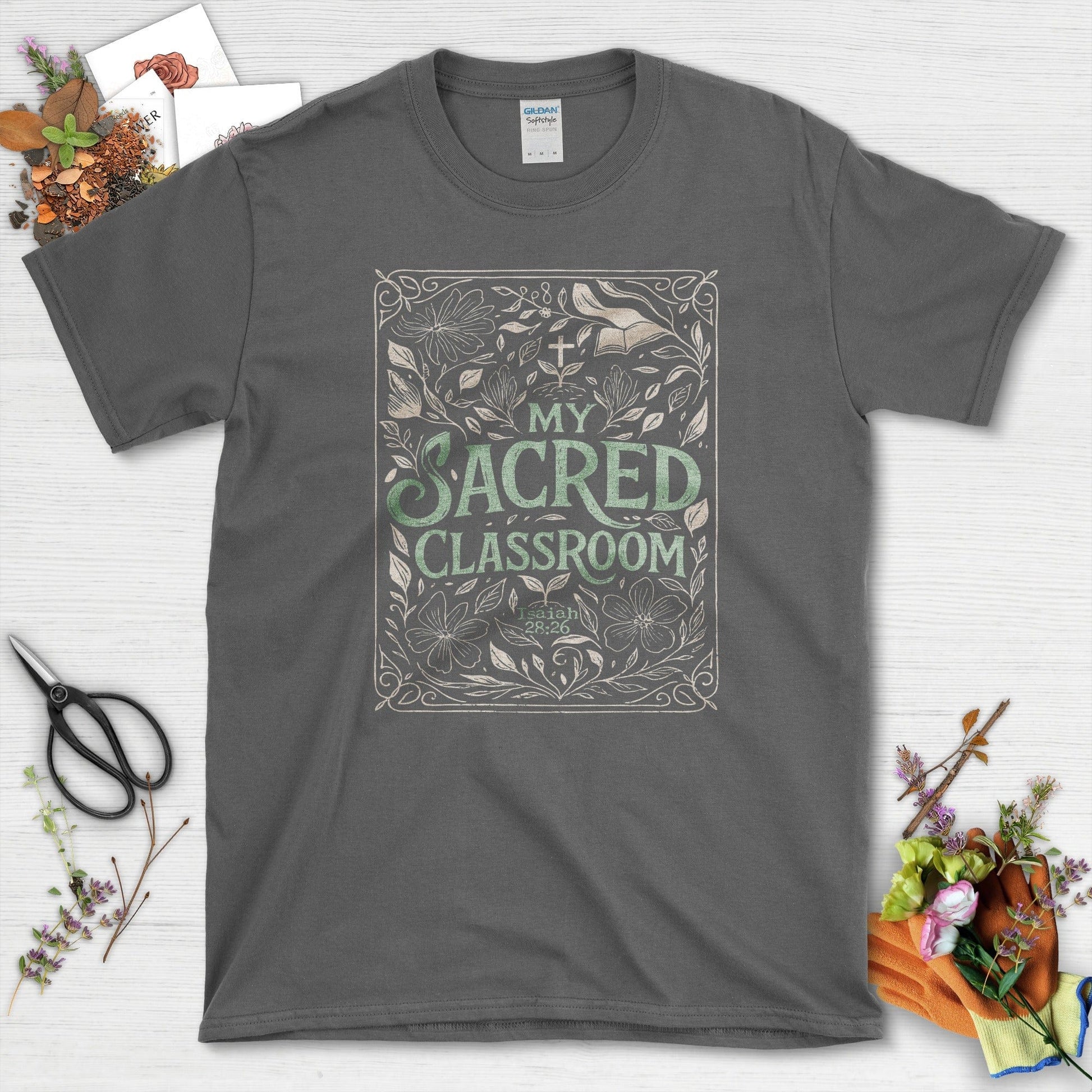Sacred Classroom T-Shirt Essential Tees / S / Dark Heather Physical Item
