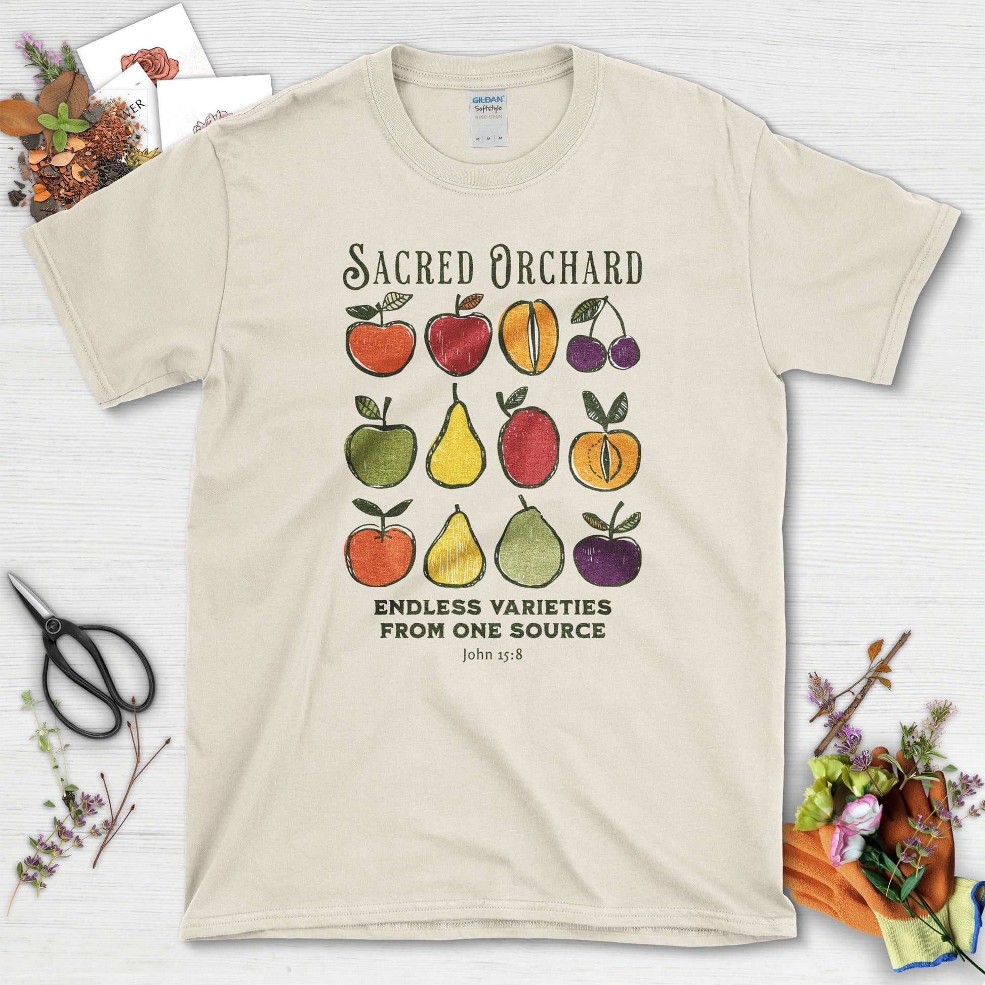 Sacred Orchard T-Shirt Essential Tees / S / Natural Physical Item