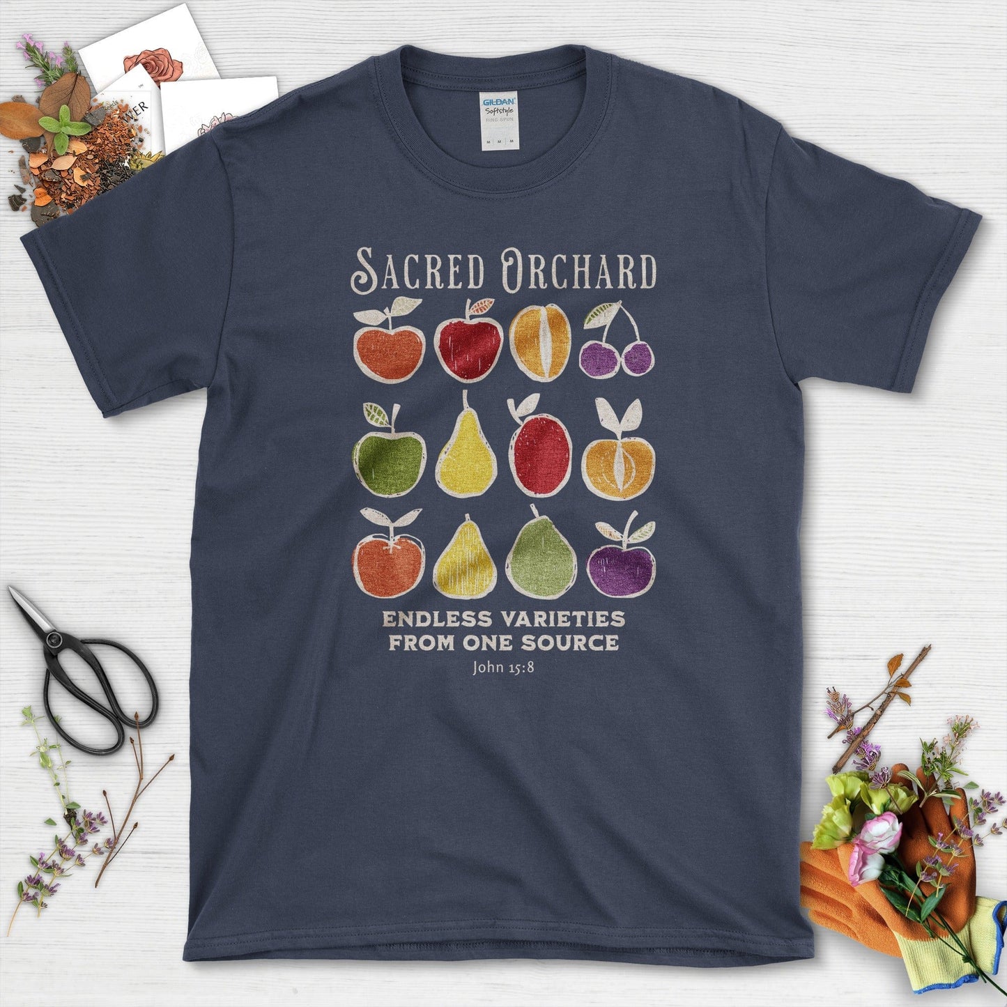 Sacred Orchard T-Shirt Essential Tees / S / Navy Physical Item