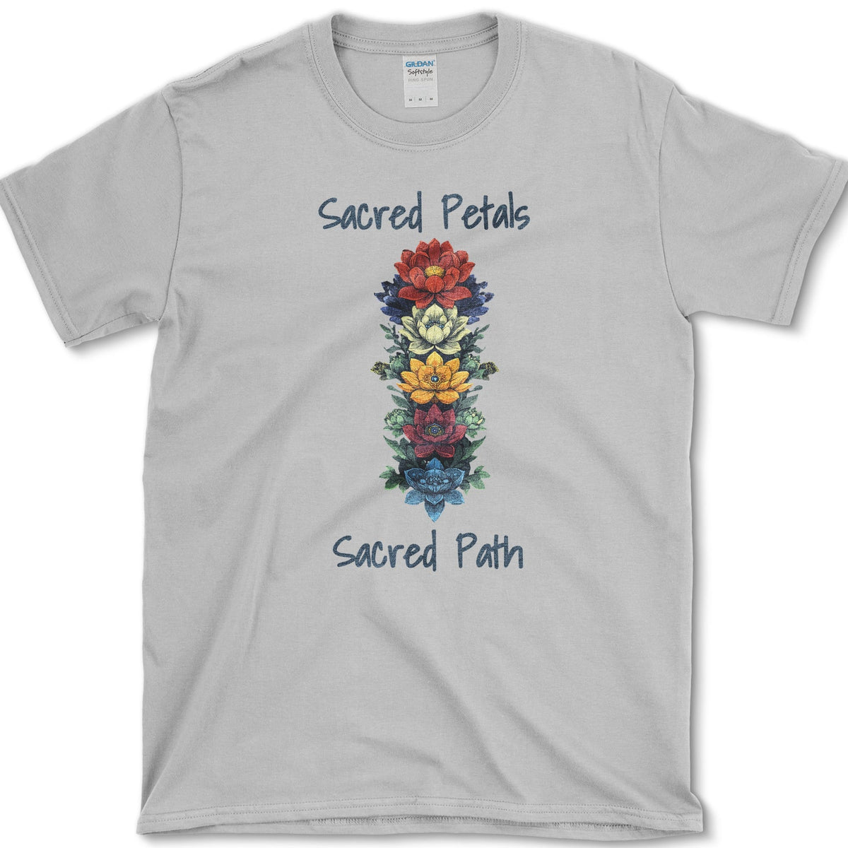 Sacred Petals Sacred Path T-Shirt Sport Grey / S Essential Tees