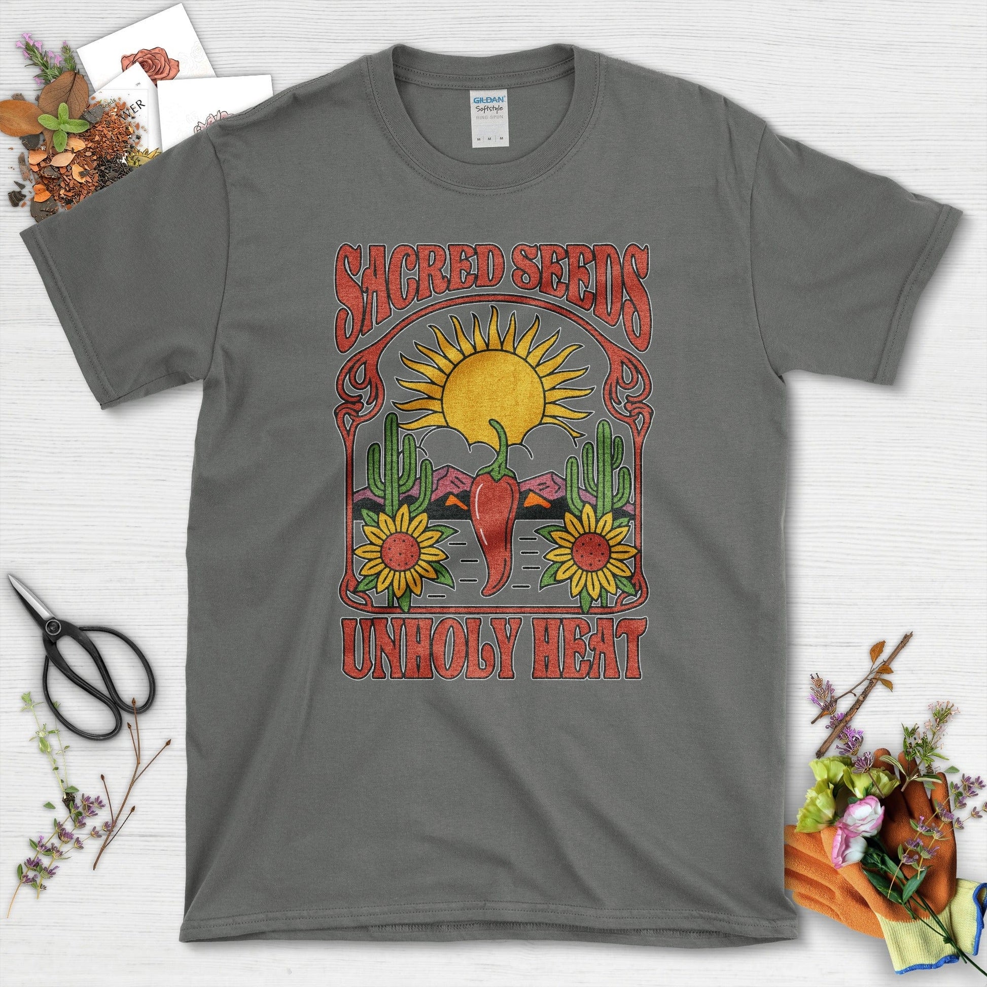 Sacred Seeds Unholy Heat T-Shirt Charcoal / M Physical Item