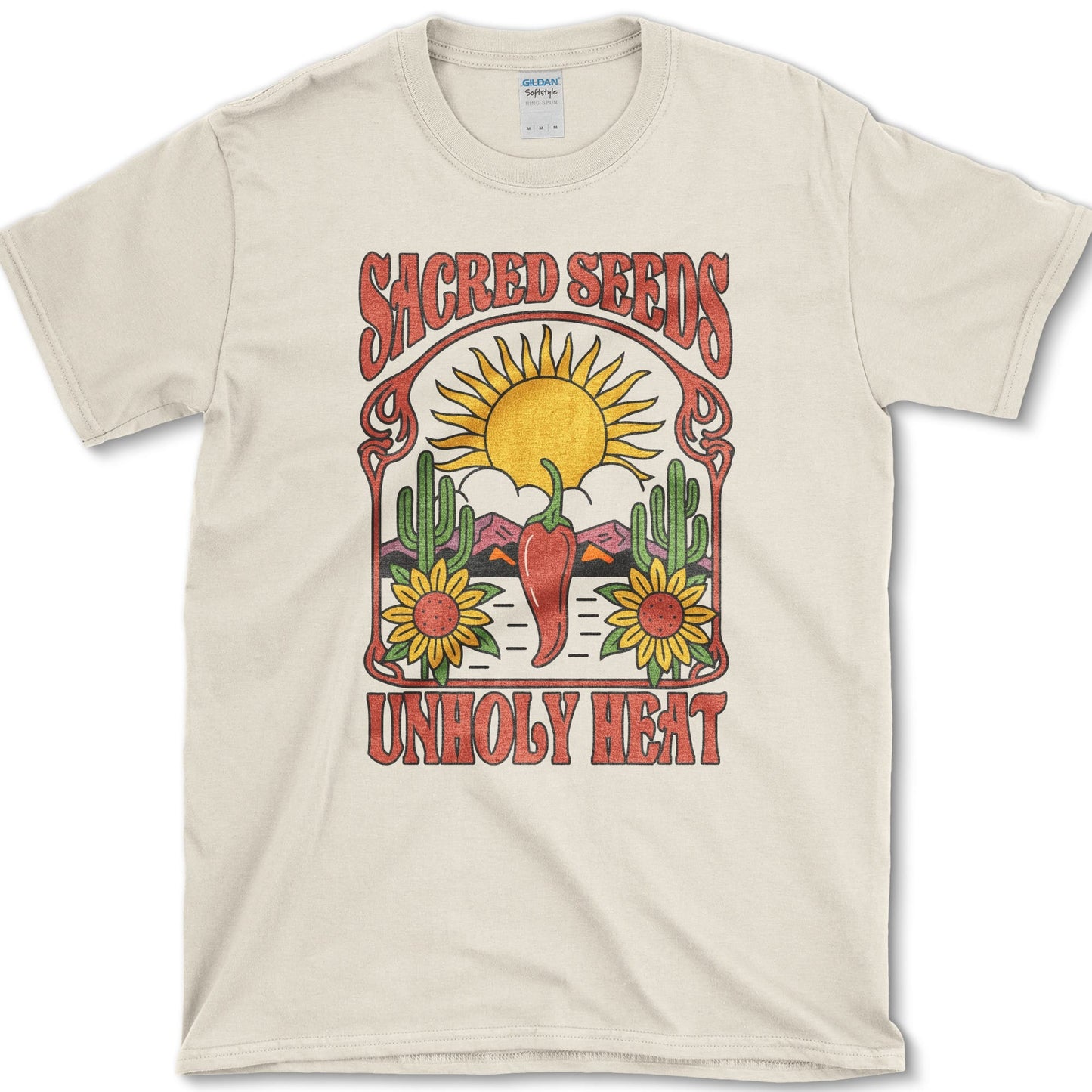 Sacred Seeds Unholy Heat T-Shirt Natural / S Essential Tees
