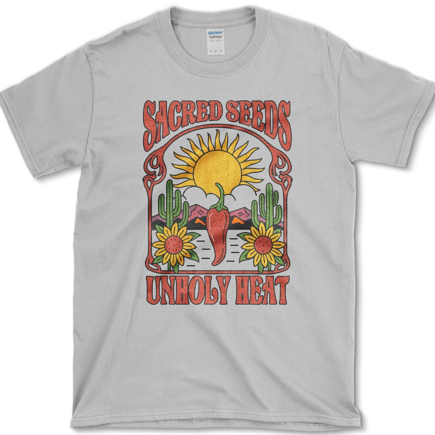 Sacred Seeds Unholy Heat T-Shirt Sport Grey / S Essential Tees
