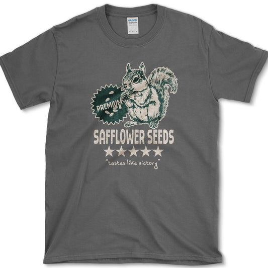 Safflower Seeds Squirrel T-Shirt Dark Heather / S Essential Tees