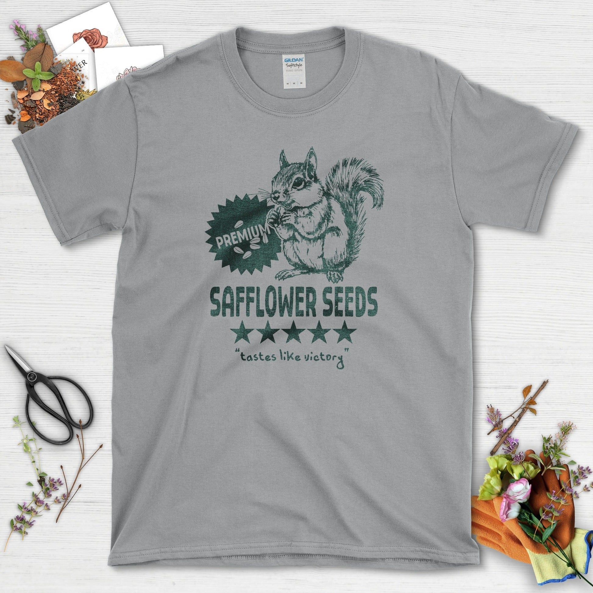 Safflower Seeds Squirrel T-Shirt Sport Grey / S T-Shirt