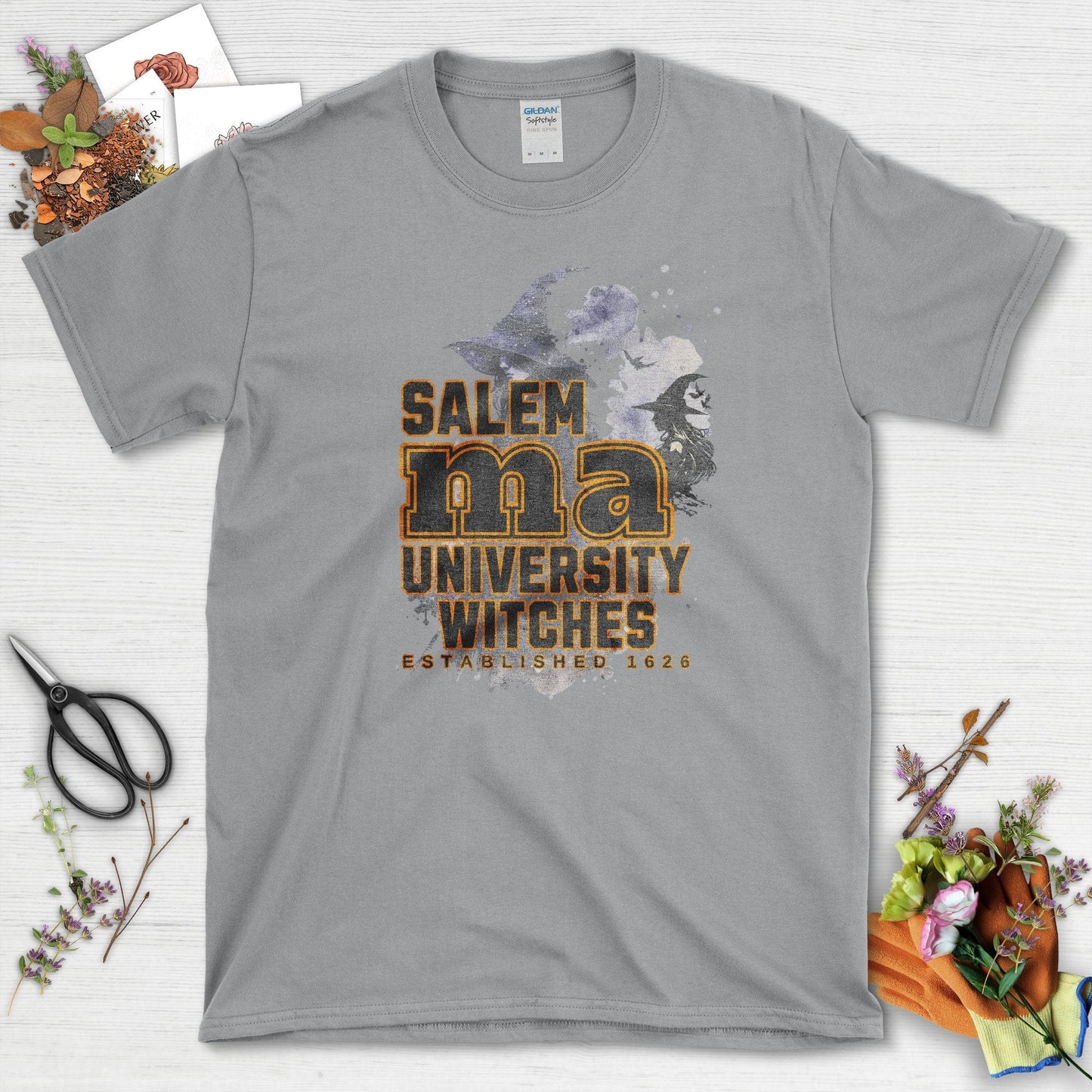 Salem University Witches T-Shirt Sport Grey / S / T-Shirts Physical Item