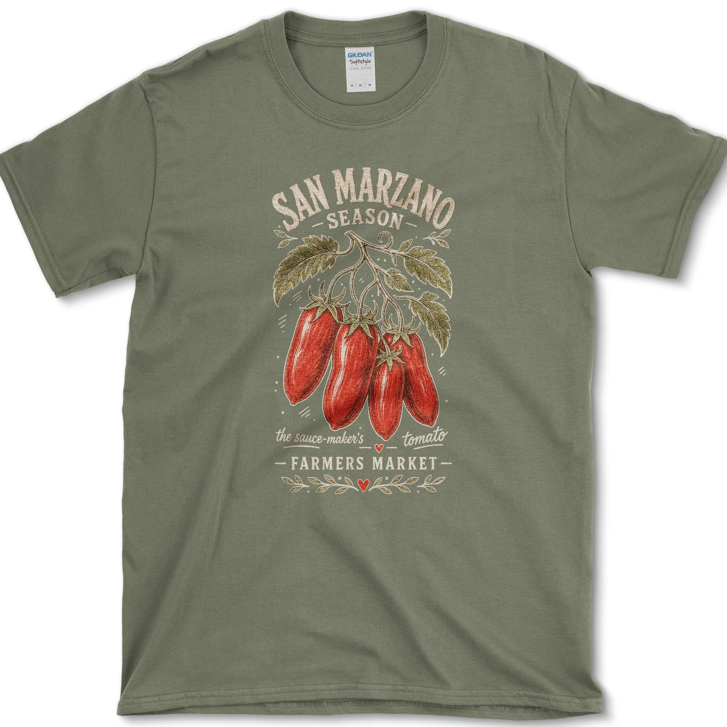 San Marzano T-Shirt S / Military Green Essential Tees