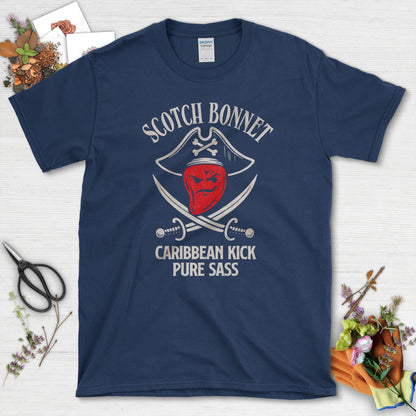 Scotch Bonnet Pure Sass T-Shirt Navy / M Physical Item