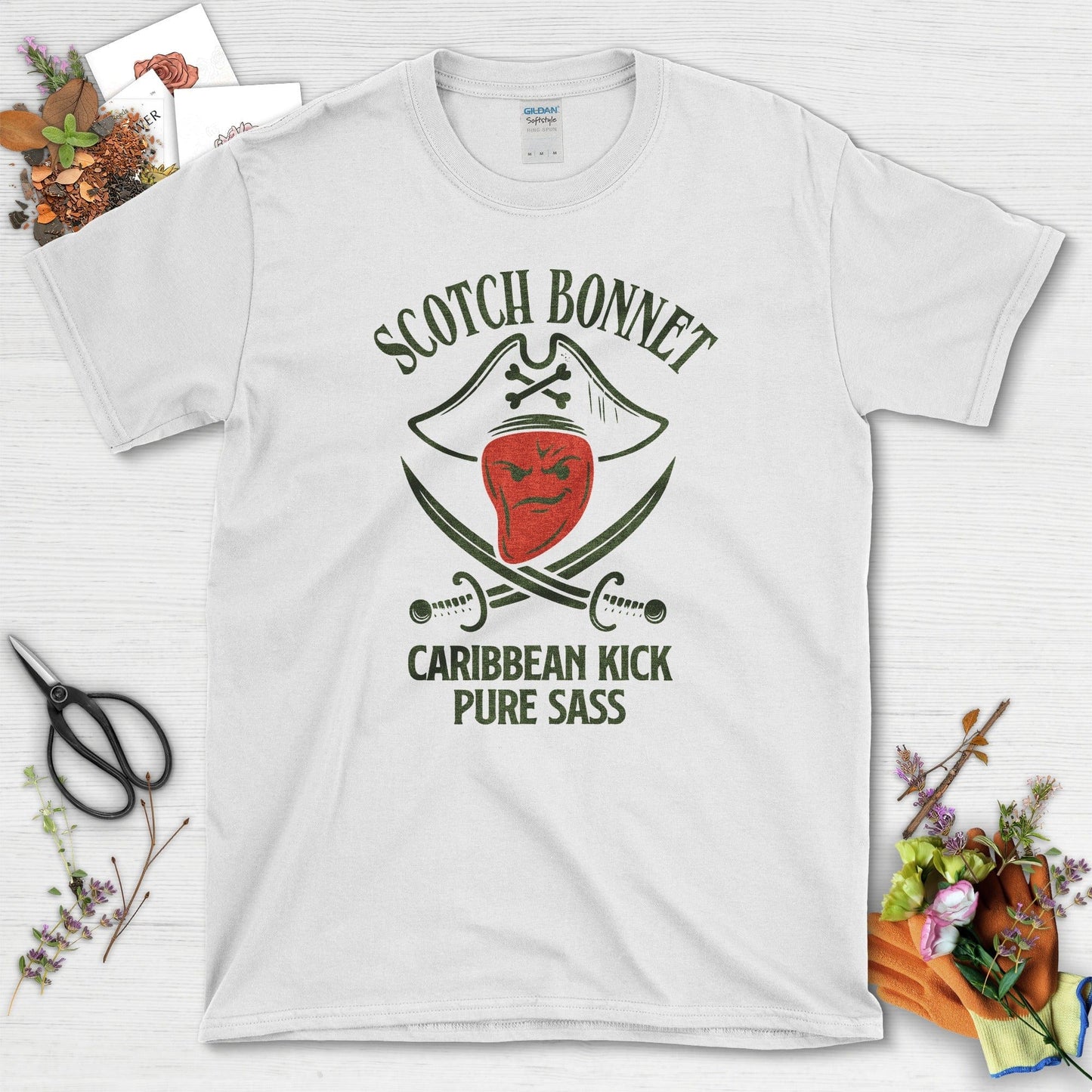 Scotch Bonnet Pure Sass T-Shirt White / M Physical Item