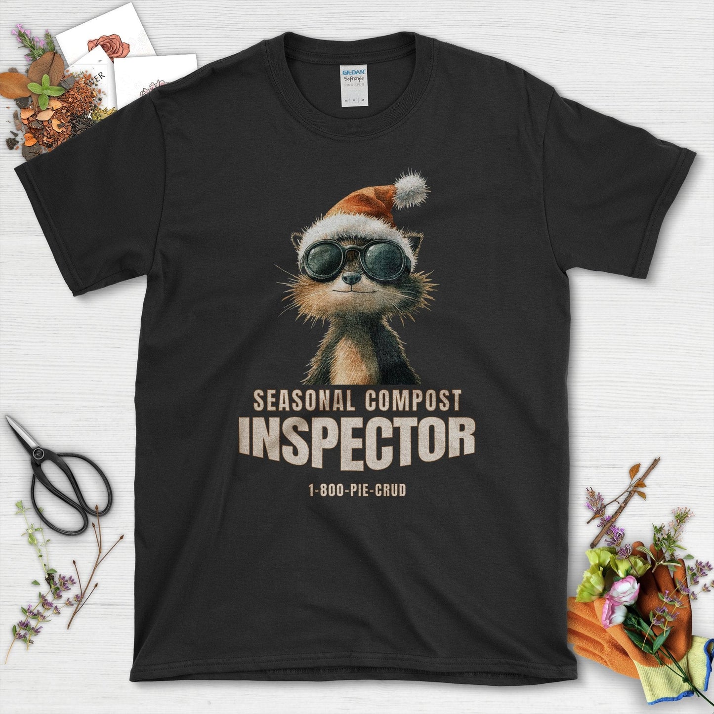 Seasonal Compost Inspector T-Shirt Black / S T-Shirt