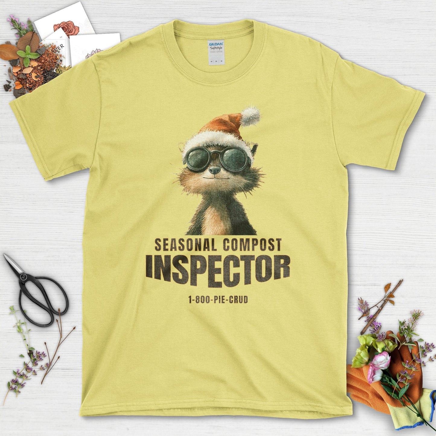 Seasonal Compost Inspector T-Shirt Cornsilk / S T-Shirt