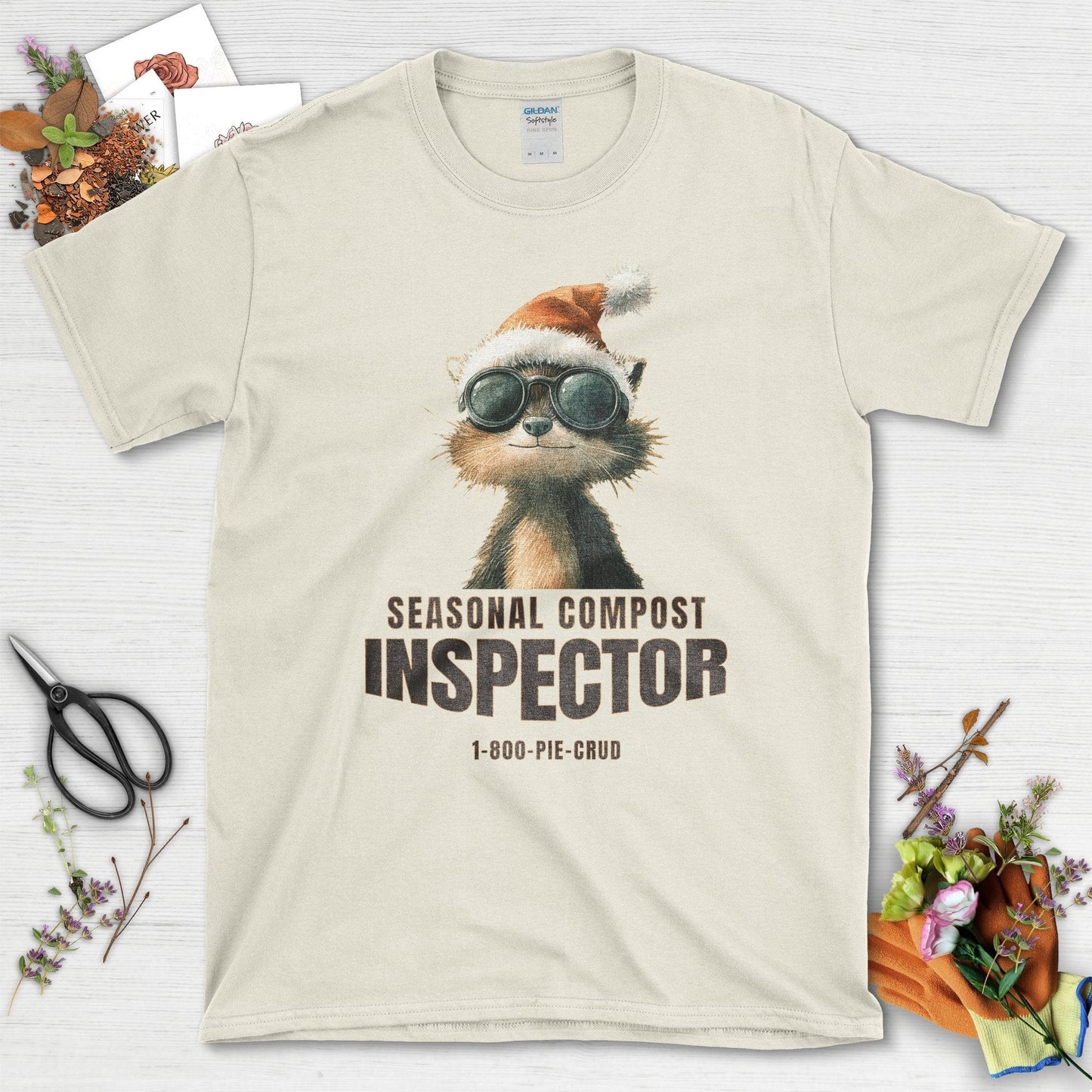 Seasonal Compost Inspector T-Shirt Natural / S T-Shirt