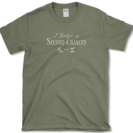 Second Chances T-Shirt Essential Tees / S / Military Green Physical Item