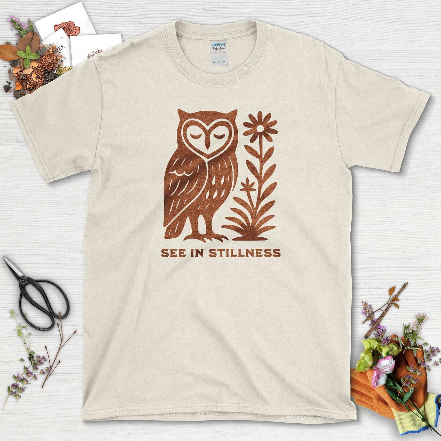 See In Stillness T-Shirt Natural / S Physical Item