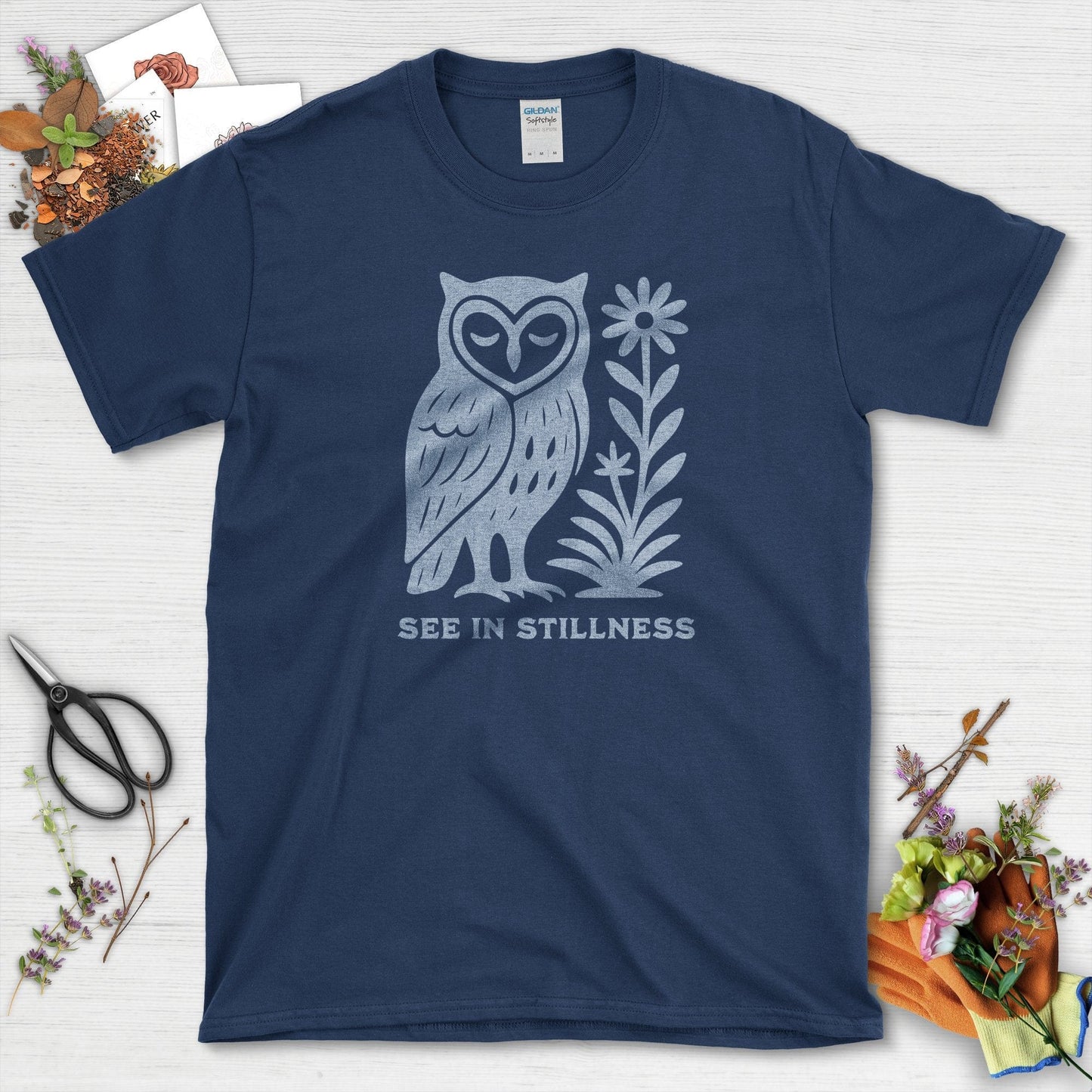 See In Stillness T-Shirt Navy / S Physical Item