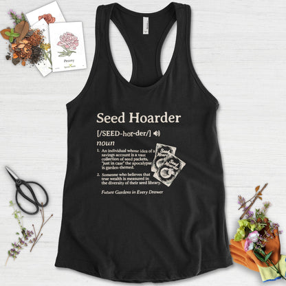 Seed Hoarder Definition Racerback Racerback / XS / Black Physical Item