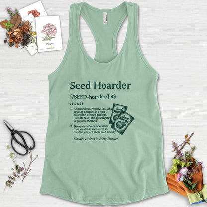 Seed Hoarder Definition Racerback Racerback / XS / Mint Physical Item