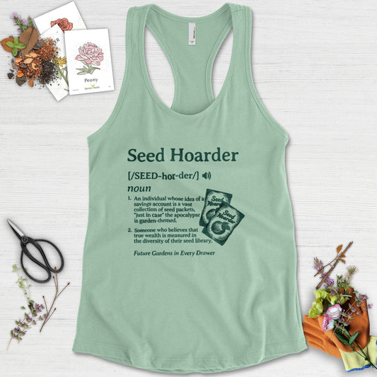 Seed Hoarder Definition Racerback Racerback / XS / Mint Physical Item