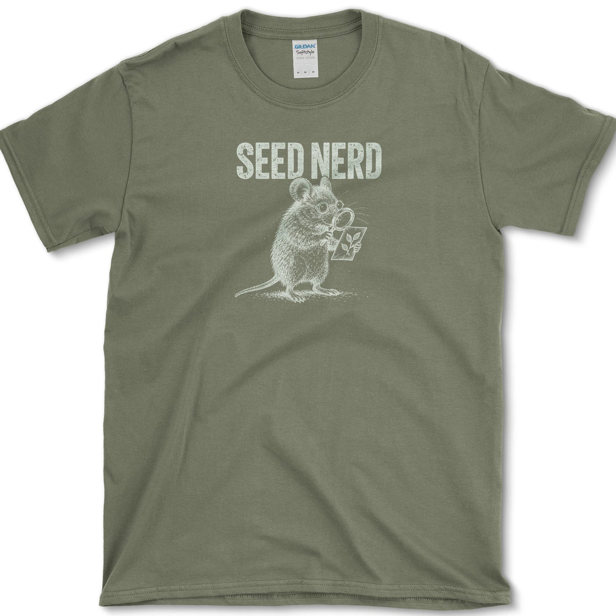 Seed Nerd T-Shirt Military Green / S Essential Tees