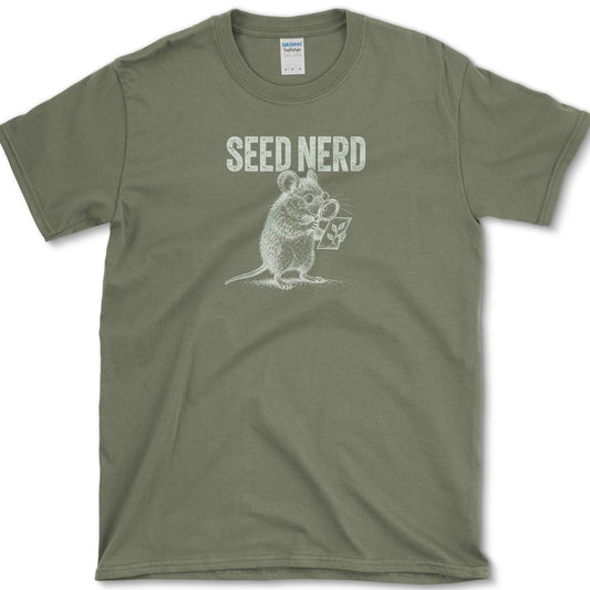 Seed Nerd T-Shirt Military Green / S Essential Tees