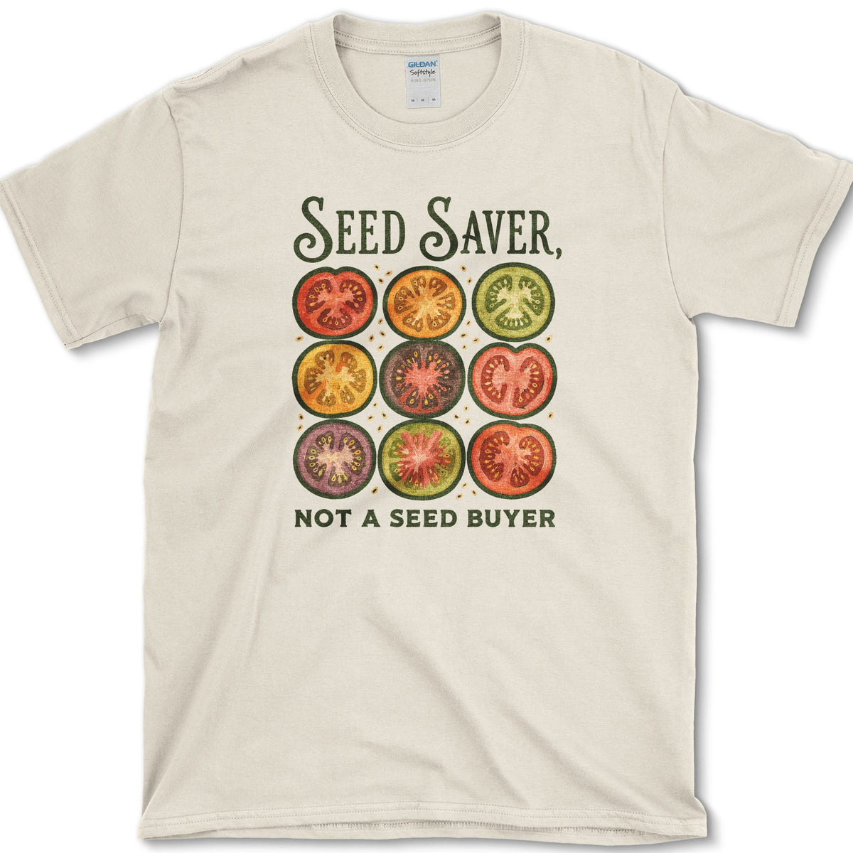 Seed Saver Not a Seed Buyer T-Shirt S / Natural Essential Tees