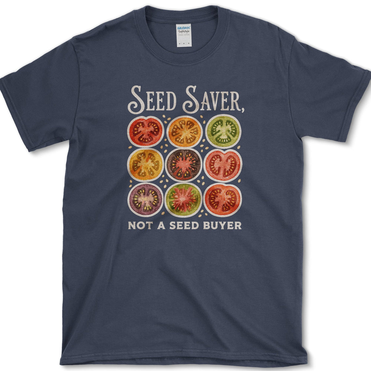 Seed Saver Not a Seed Buyer T-Shirt S / Navy Essential Tees
