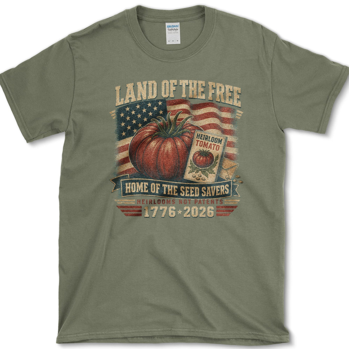 Seed Savers T-Shirt S / Military Green / Essential Tees Essential Tees