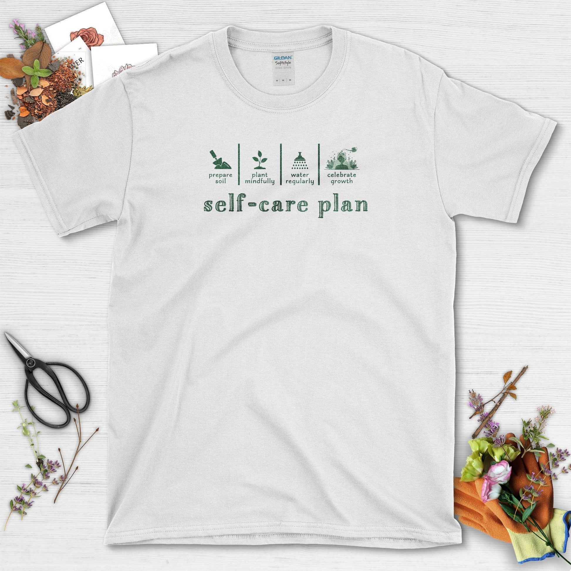 Self-Care Plan Mindful T-Shirt White / S T-Shirt