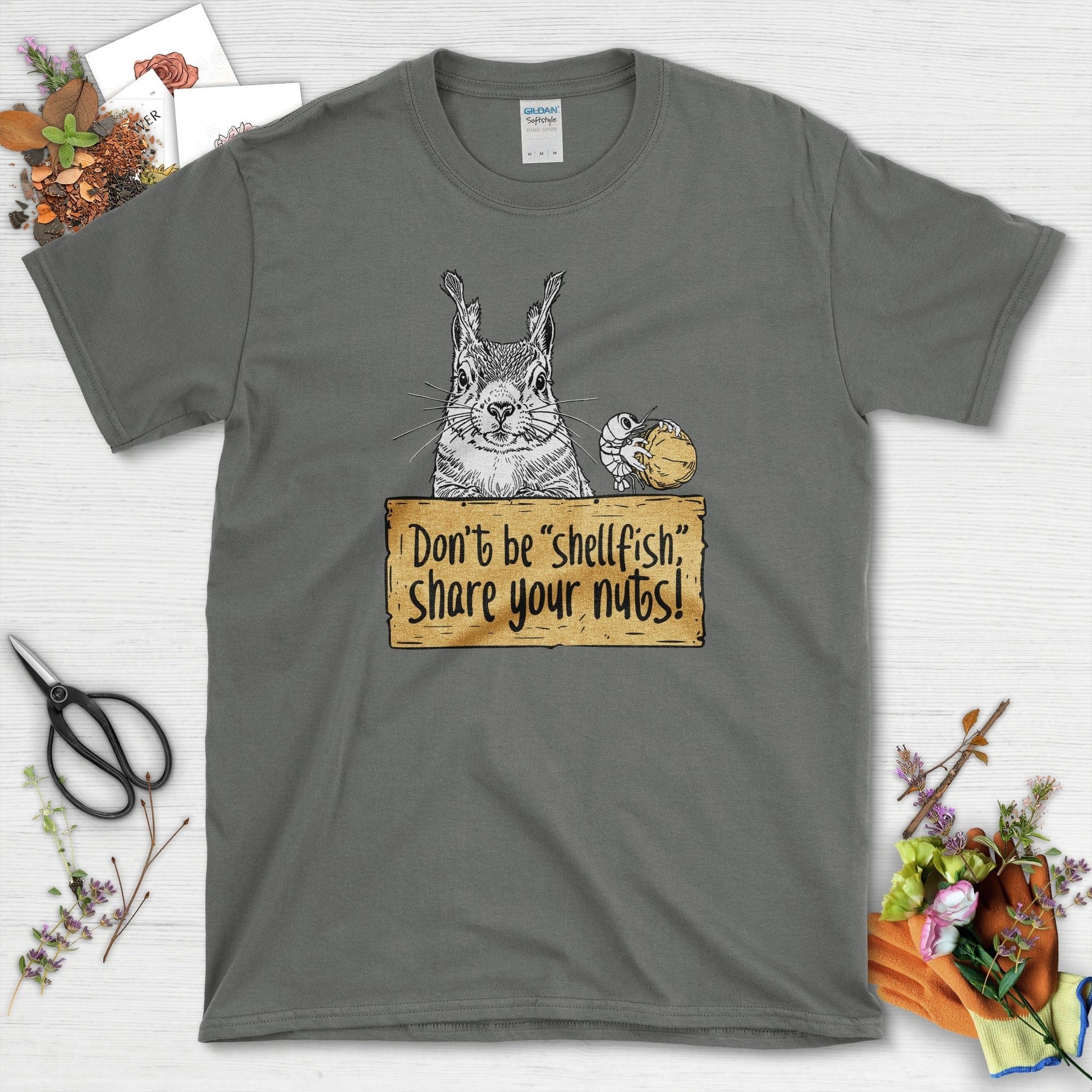 Share Your Nuts Funny T-Shirt Charcoal / S T-Shirt
