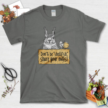 Share Your Nuts Funny T-Shirt Charcoal / S T-Shirt