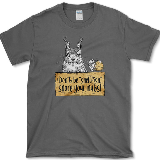 Share Your Nuts Funny T-Shirt Dark Heather / S Essential Tees