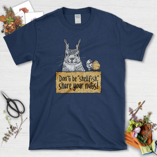 Share Your Nuts Funny T-Shirt Navy / S T-Shirt