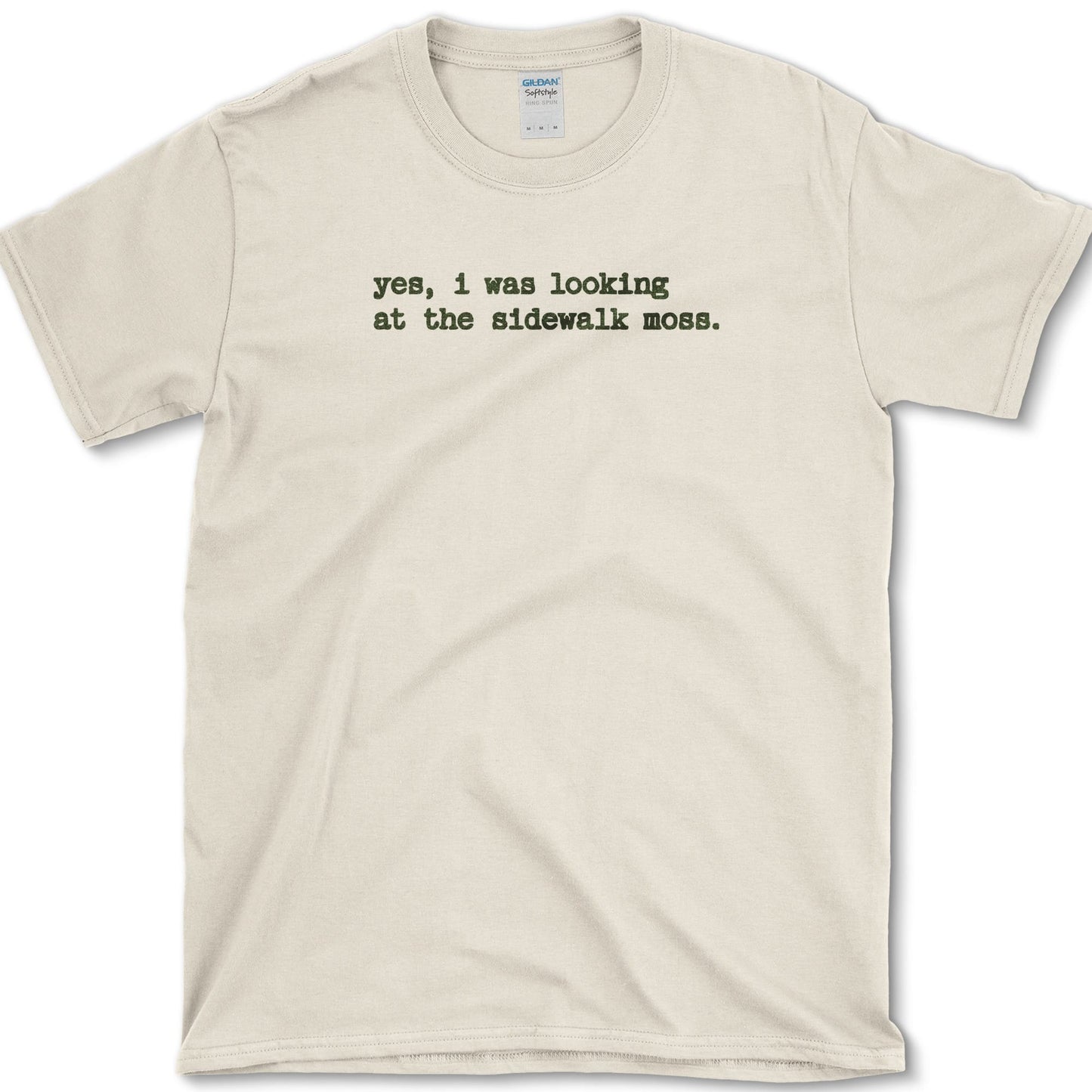 Sidewalk Moss T-Shirt design featuring moss artwork on a t-shirt