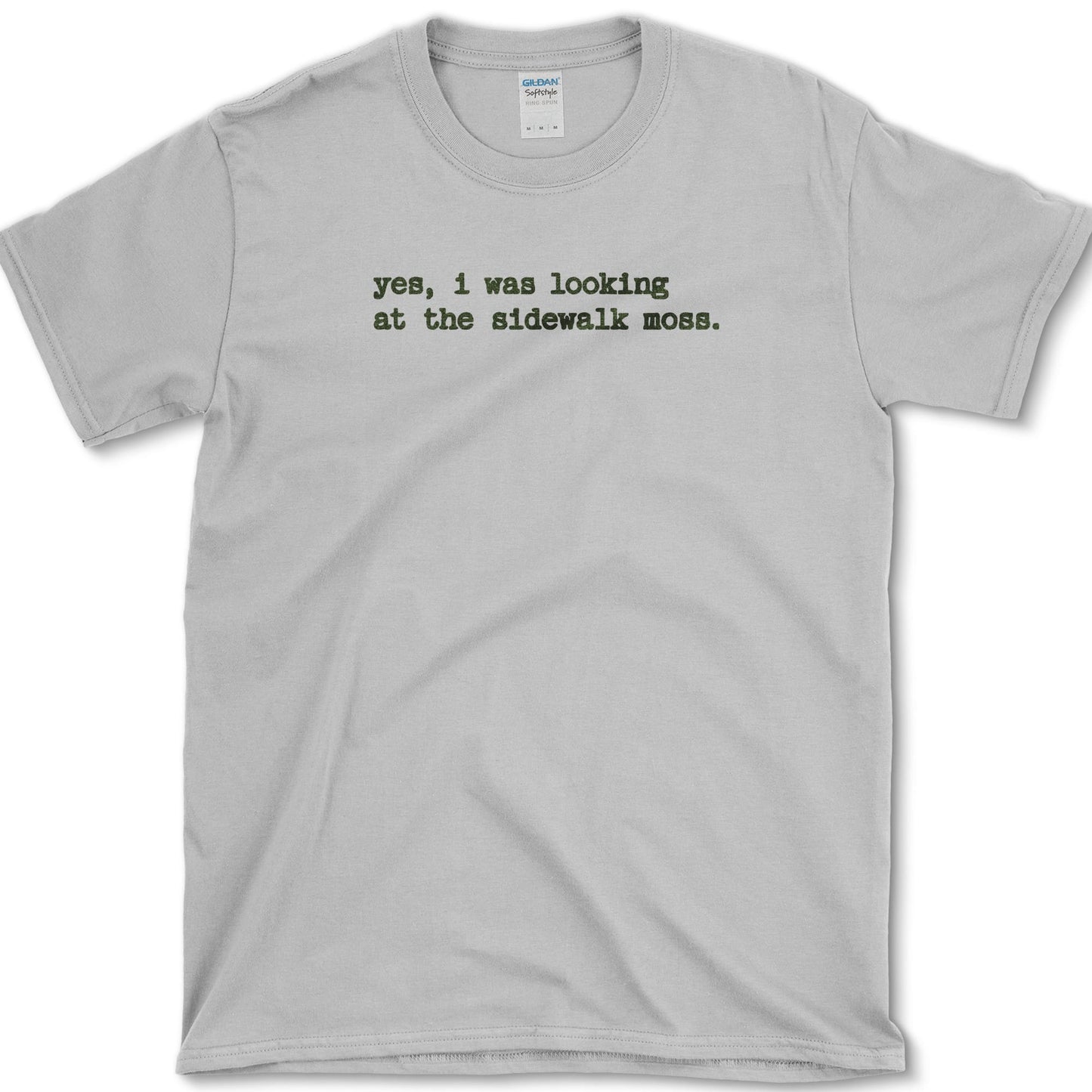 Sidewalk Moss T-Shirt design featuring moss artwork on a t-shirt