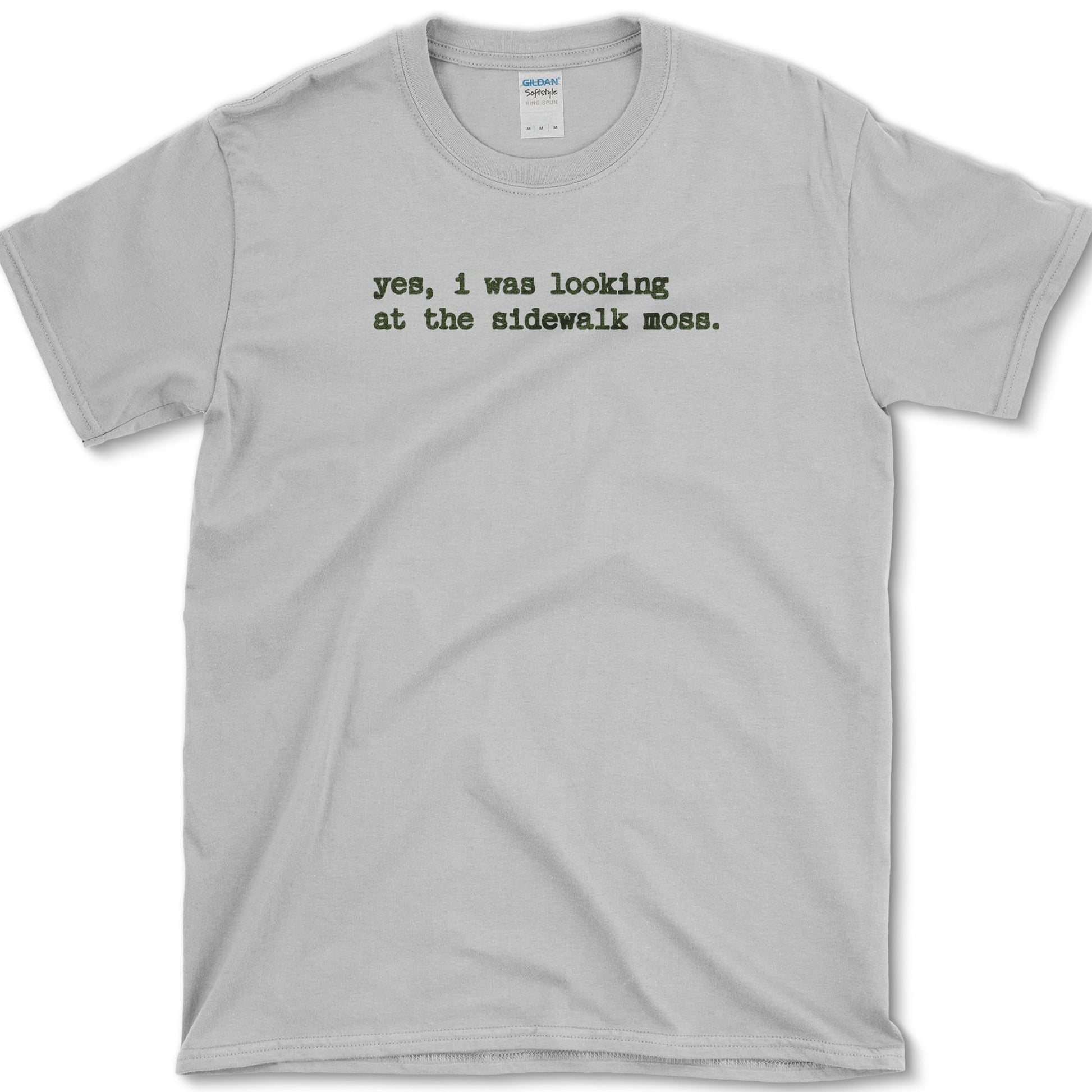 Sidewalk Moss T-Shirt design featuring moss artwork on a t-shirt