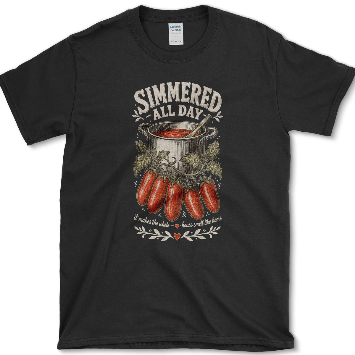 Simmered All Day T-Shirt S / Black Essential Tees