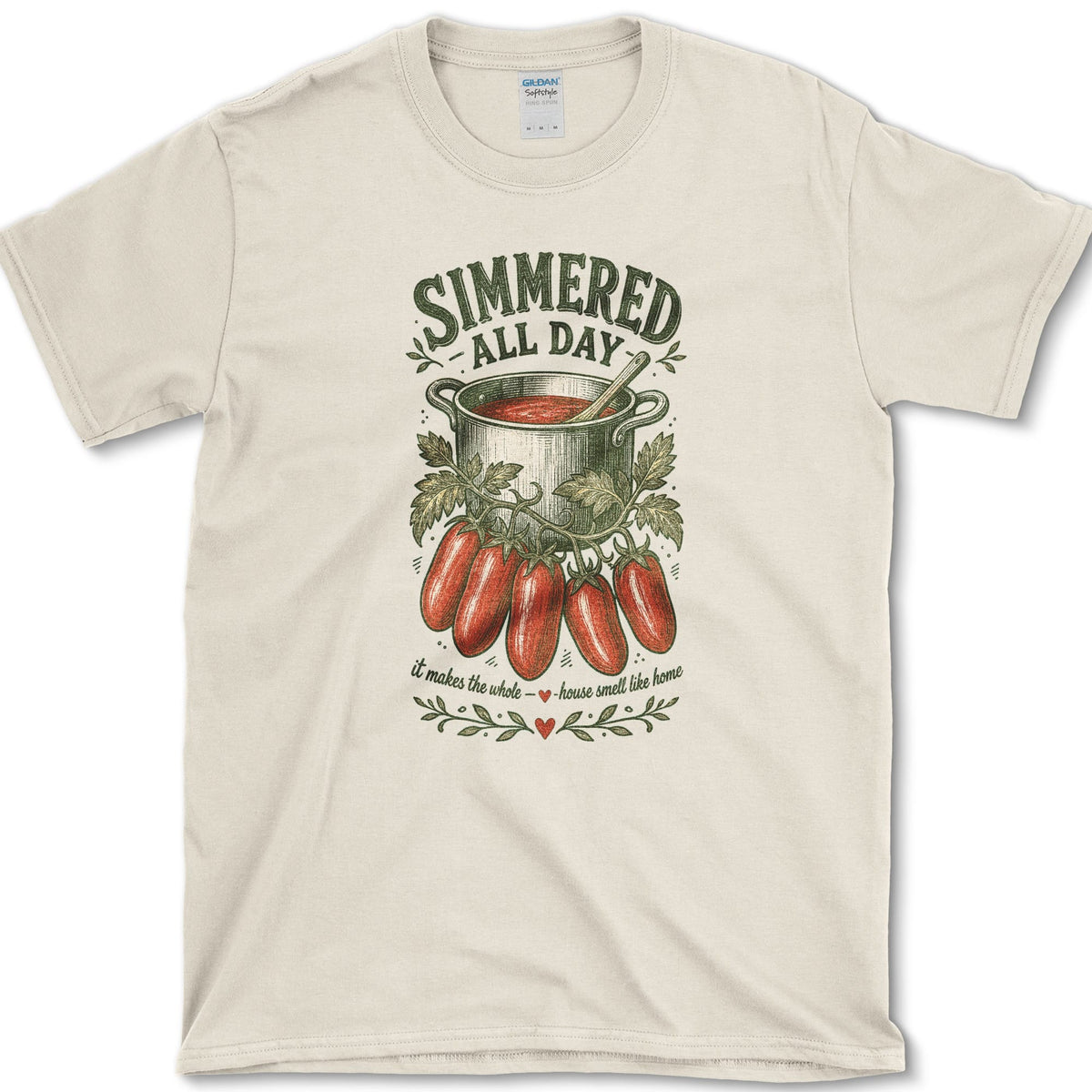 Simmered All Day T-Shirt S / Natural Essential Tees