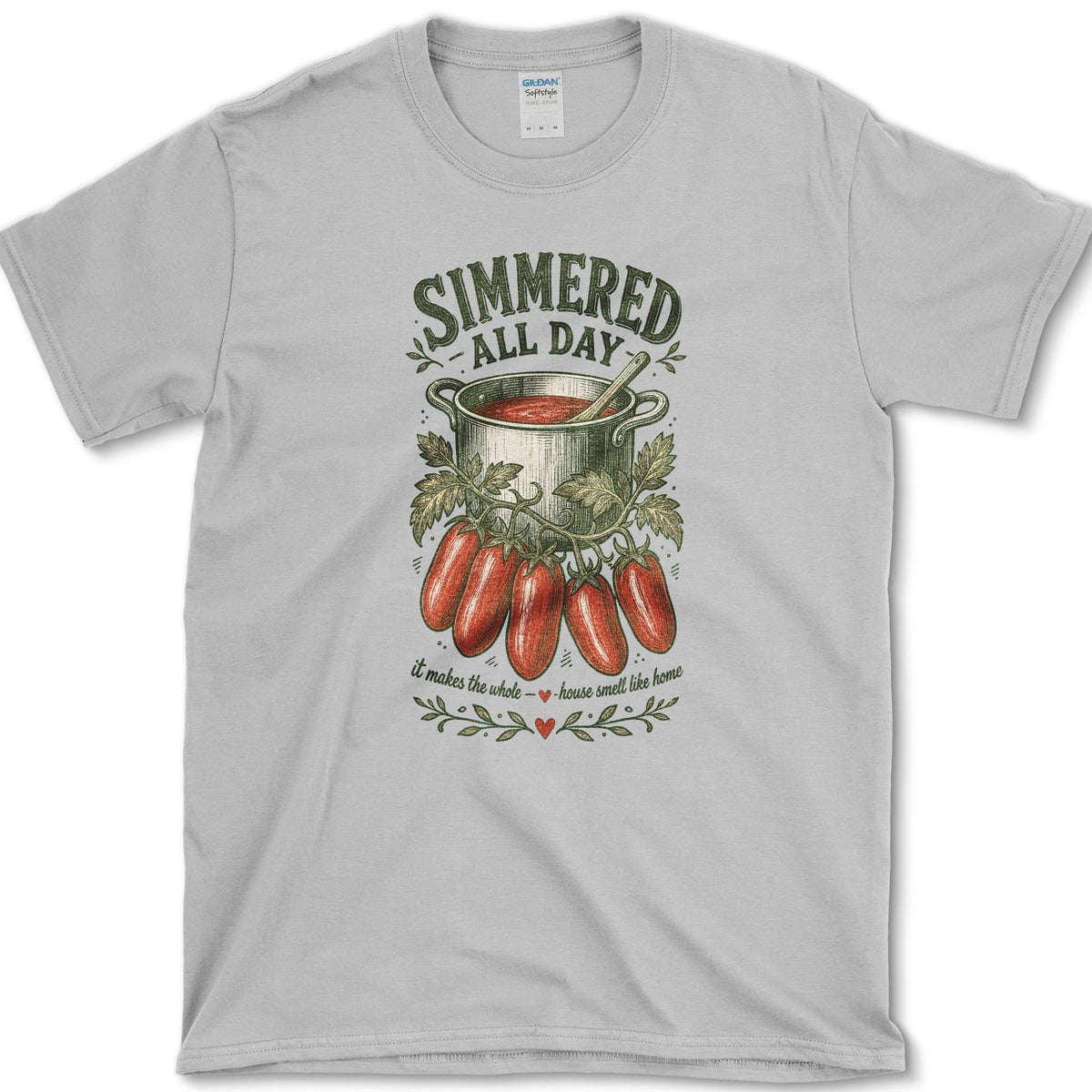 Simmered All Day T-Shirt S / Sport Grey Essential Tees