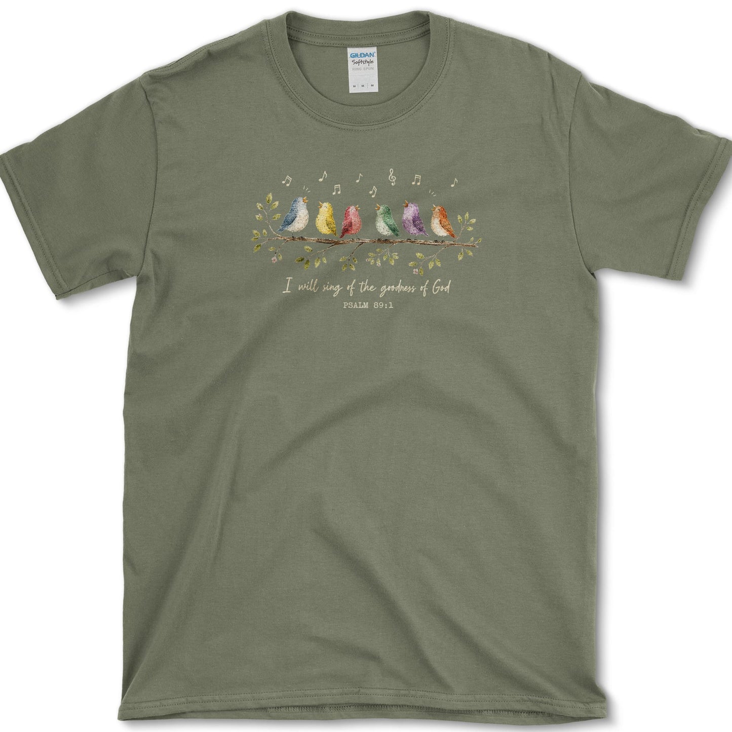 Sing of the Goodness of God T-Shirt S / Military Green Essential Tees