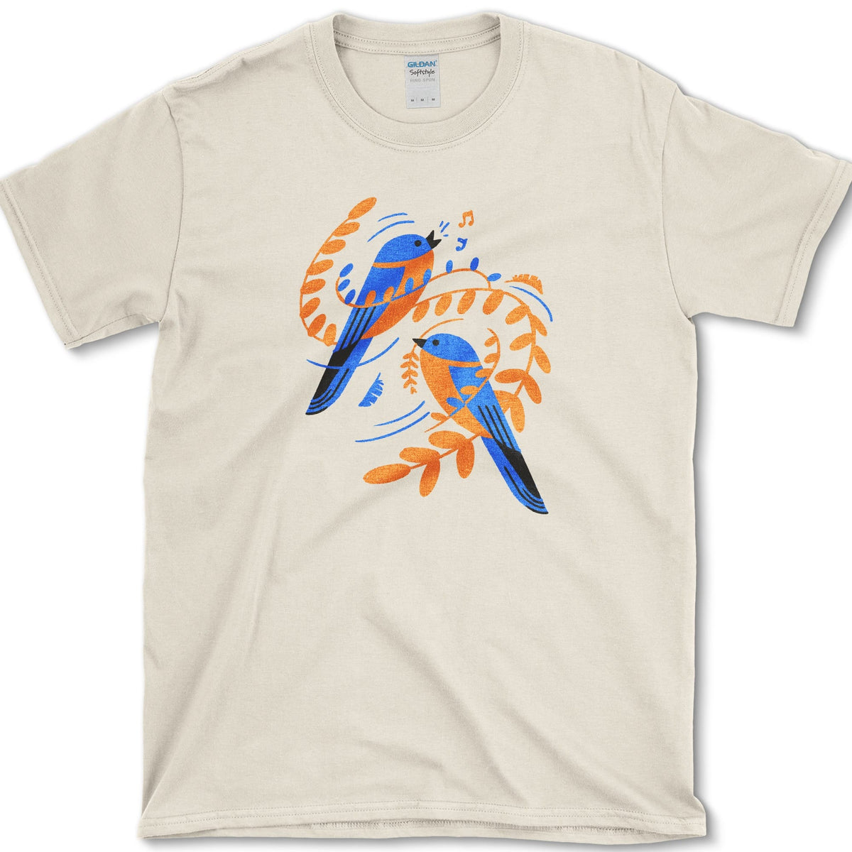 Singing Garden Birds T-Shirt Natural / S Essential Tees