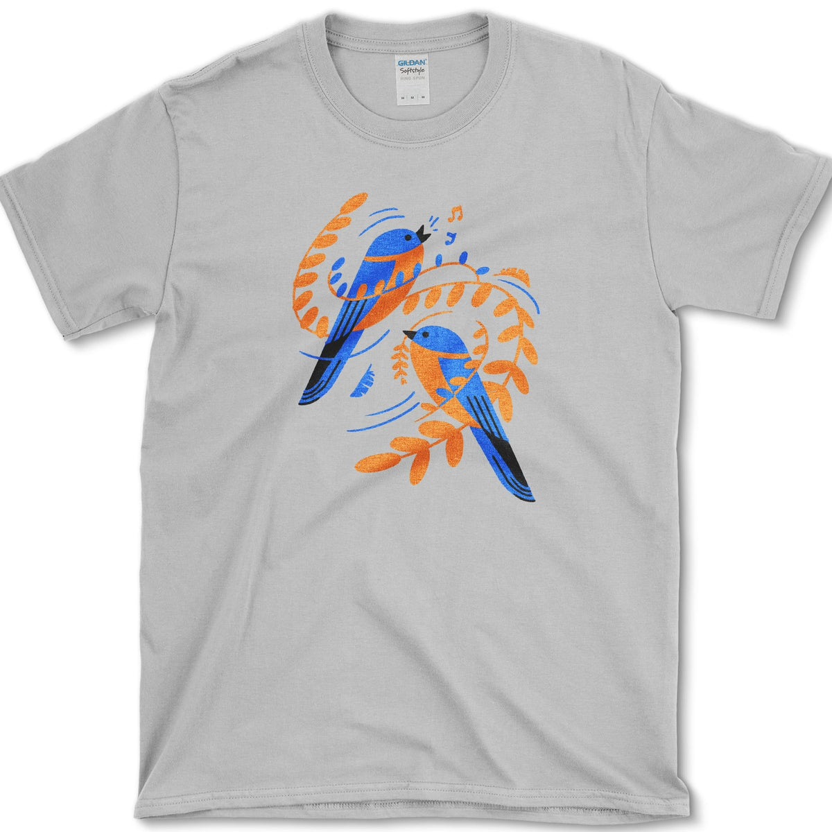 Singing Garden Birds T-Shirt Sport Grey / S Essential Tees