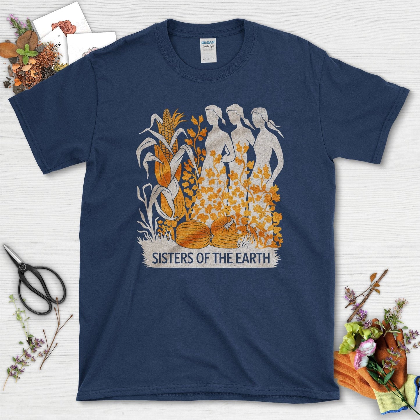 Sisters of the Earth T-Shirt T-Shirts / S / Navy Physical Item