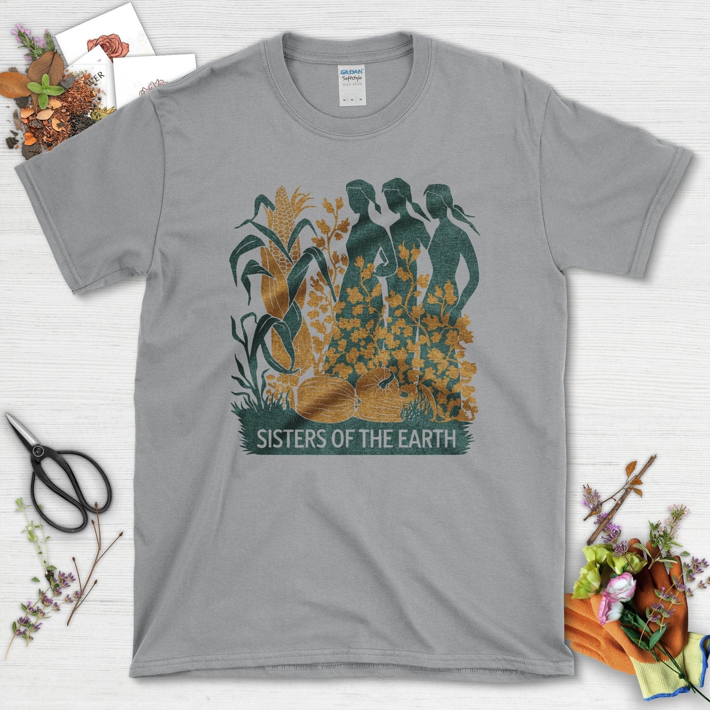 Sisters of the Earth T-Shirt T-Shirts / S / Sport Grey Physical Item