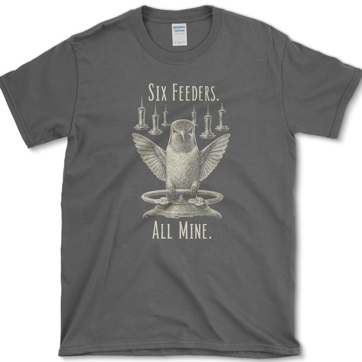 Six Feeders T-Shirt Dark Heather / S Essential Tees
