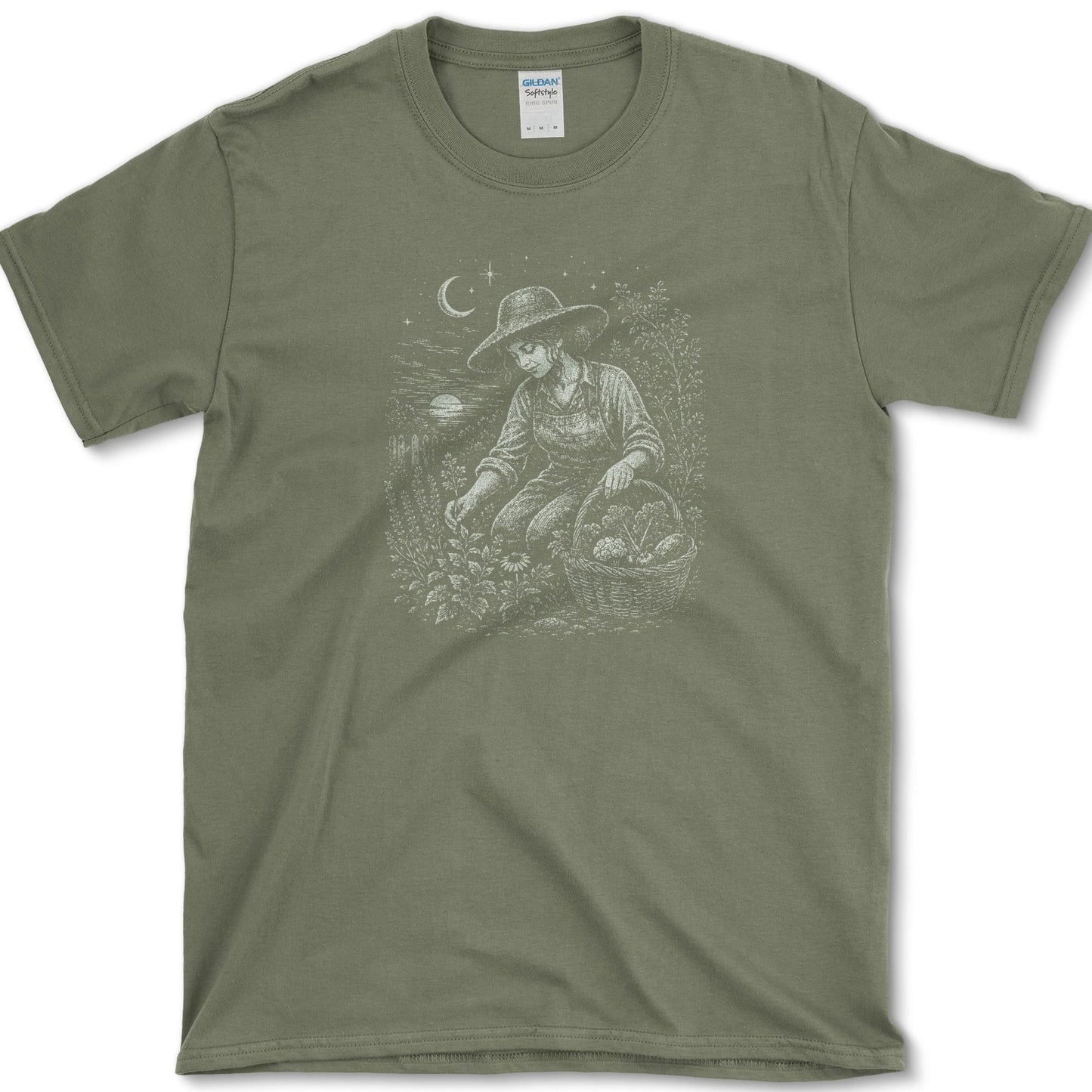 Slow Gardener T-Shirt S / Military Green Essential Tees
