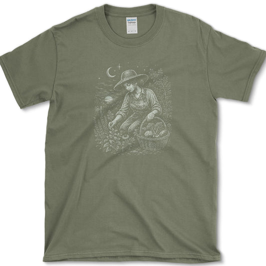 Slow Gardener T-Shirt S / Military Green Essential Tees