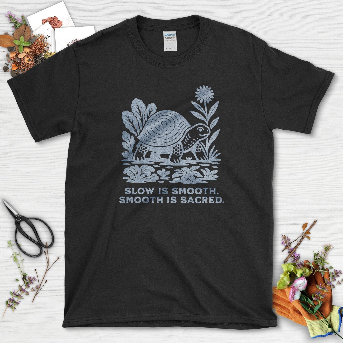 Slow is Sacred T-Shirt Black / S Physical Item