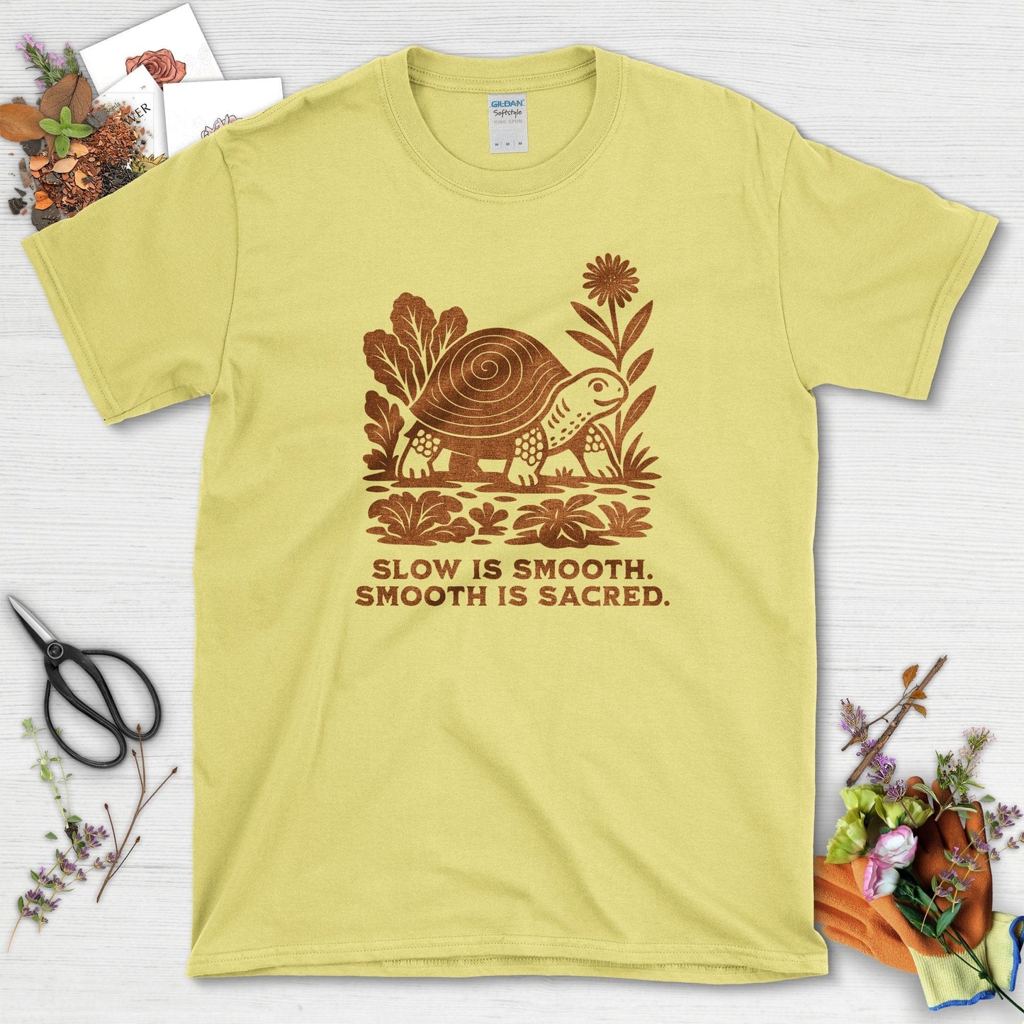 Slow is Sacred T-Shirt Cornsilk / S Physical Item