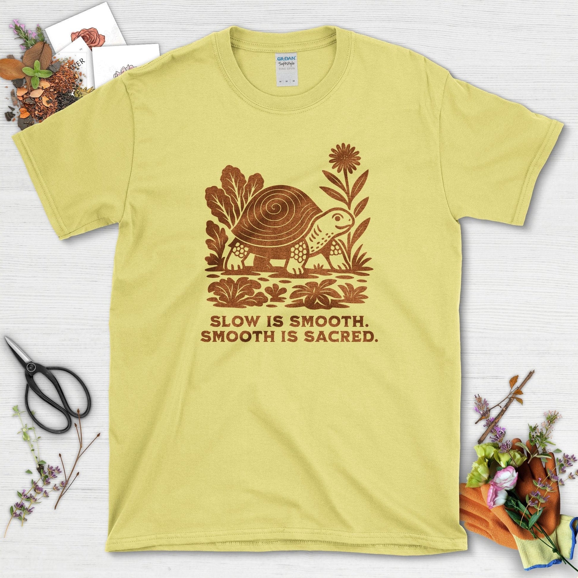 Slow is Sacred T-Shirt Cornsilk / S Physical Item