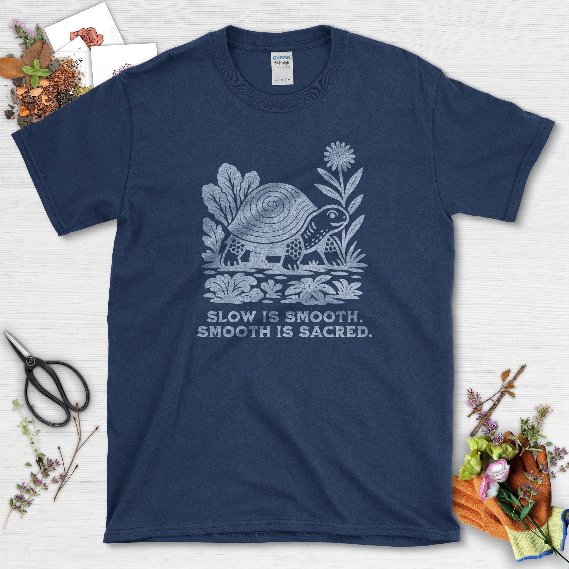 Slow is Sacred T-Shirt Navy / S Physical Item